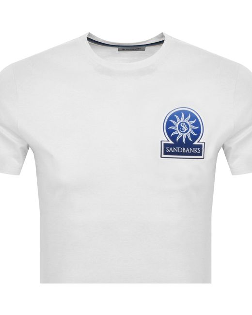 Sandbanks Blue Badge Logo T Shirt for men