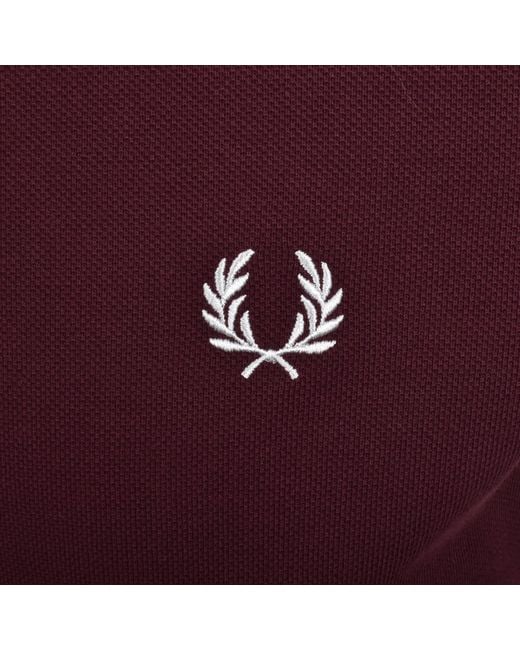 Fred Perry Purple Twin Tipped Polo T Shirt for men