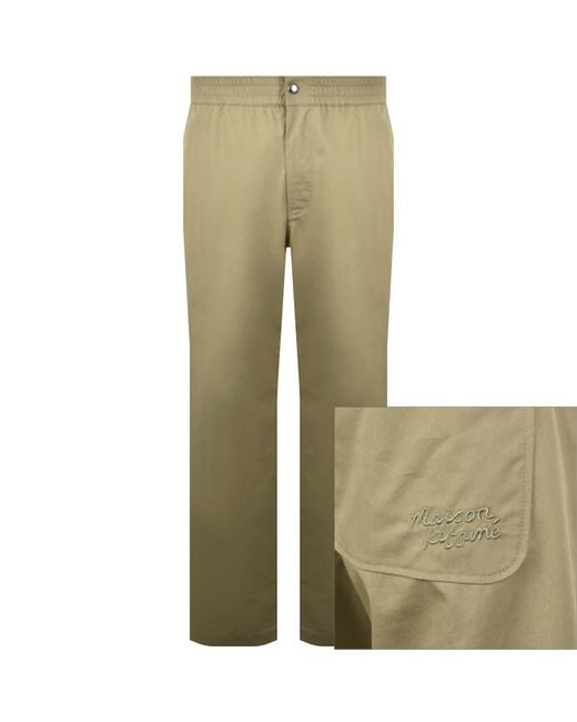 Maison Kitsuné Natural Casual Trousers for men