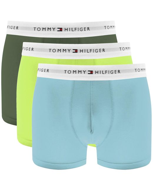 Tommy Hilfiger Blue Underwear 3 Pack Trunks for men