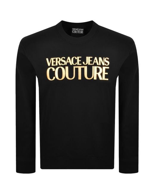 Versace Jeans Black Couture Logo Sweatshirt for men