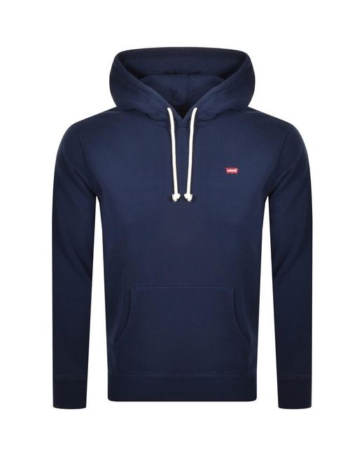 Levi's Blue Original Logo Hoodie for men