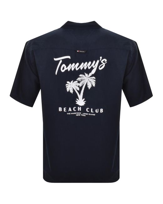 Tommy Hilfiger Blue Short Sleeve Graphic Shirt for men