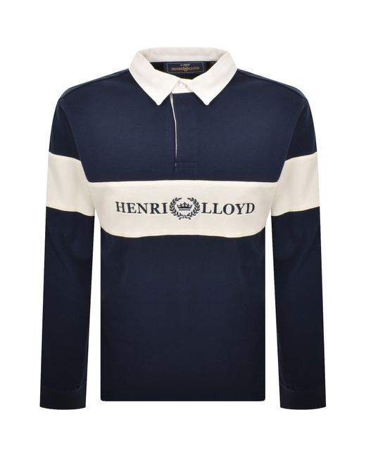 Henri Lloyd Blue Voyager Rugby Polo for men