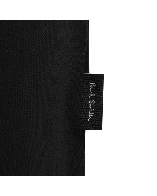 Paul Smith Black Regular Fit Zip Polo for men