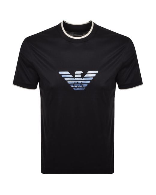 Armani Black Emporio Slim Fit T Shirt for men
