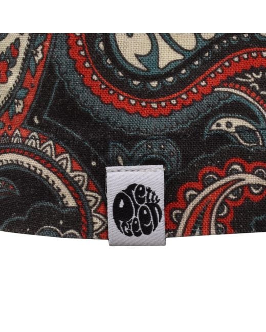 Pretty Green Red Bonamassa Paisley Shirt for men