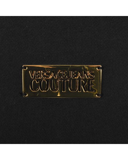 Versace Jeans Black Couture R Placket Hoodie for men