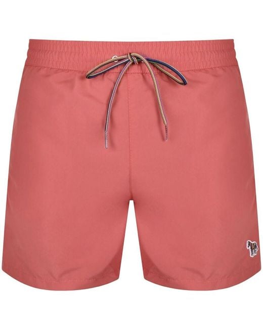 Paul Smith Red Ps By Zebra Swim Shorts for men