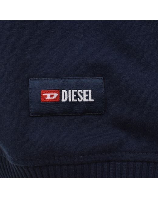 DIESEL Blue Willy D Core Lightweight Sweatshirt for men