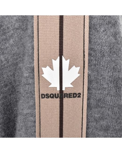 DSquared² Gray Zipped Cardigan for men