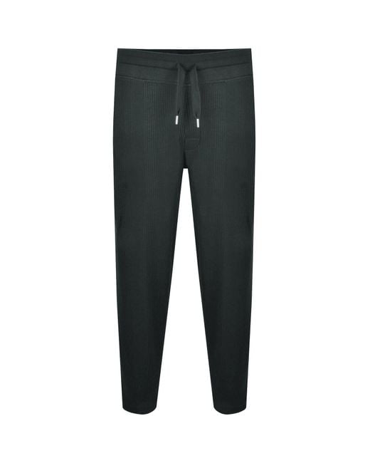 BOSS BUSINESS Gray Boss Waffle Structure Joggers for men
