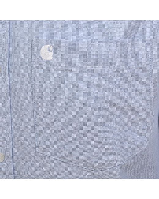 Carhartt Blue Long Sleeve Shirt for men