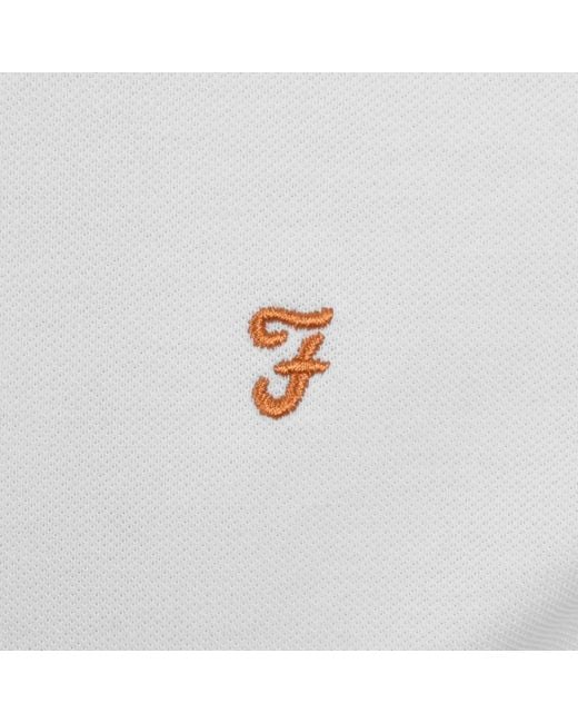 Farah White Farah Elton T Shirt for men