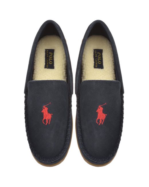 Ralph Lauren Blue Brenan Slippers for men