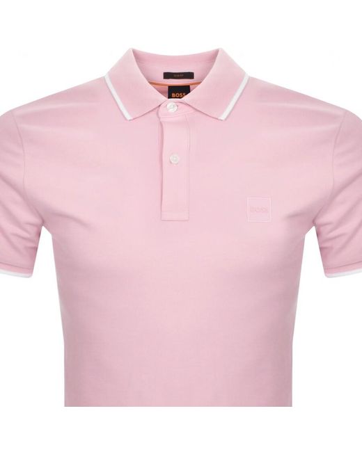 Boss Pink Boss Passertip Polo T Shirt for men