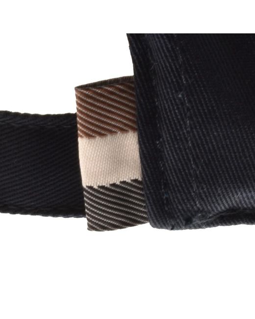 Aquascutum Cotton Kiril Cap Navy in 