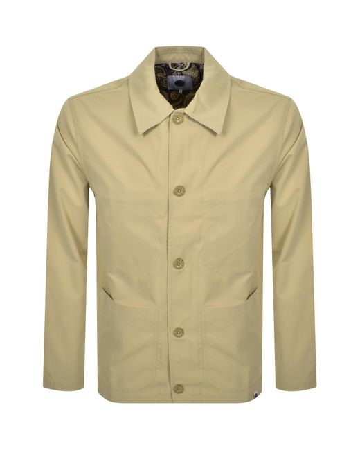 Pretty Green Green Didsbury Overshirt Sand for men