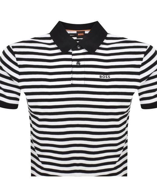 Boss Black Boss Pale Stripe Polo T Shirt for men