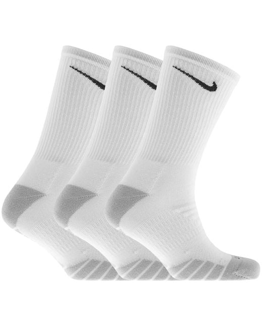 Nike White Training Everyday Max Cushioned Socks for men