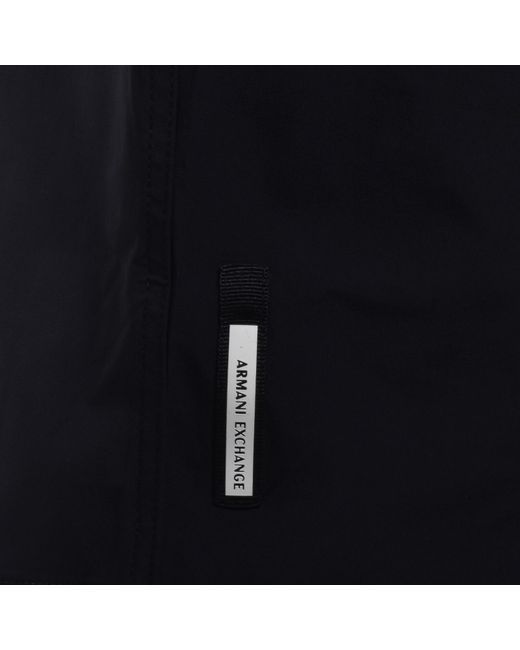 ARMANI EXCHANGE Black Short Sleeved Slim Shirt for men