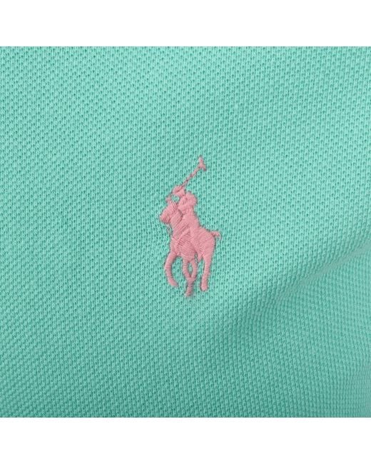 Ralph Lauren Green Custom Slim Fit Polo T Shirt for men