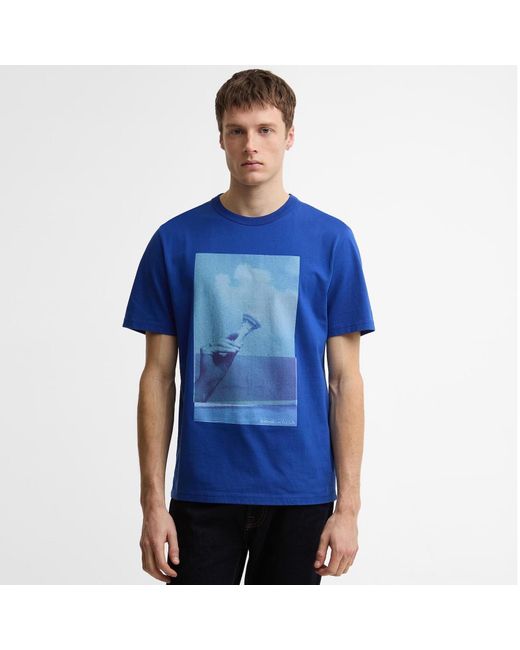 Barbour Blue X Paul Smith Ice Cream T Shirt Royal for men
