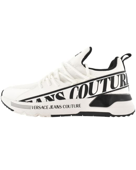 Versace Jeans White Couture Fondo Dynamic Trainers for men