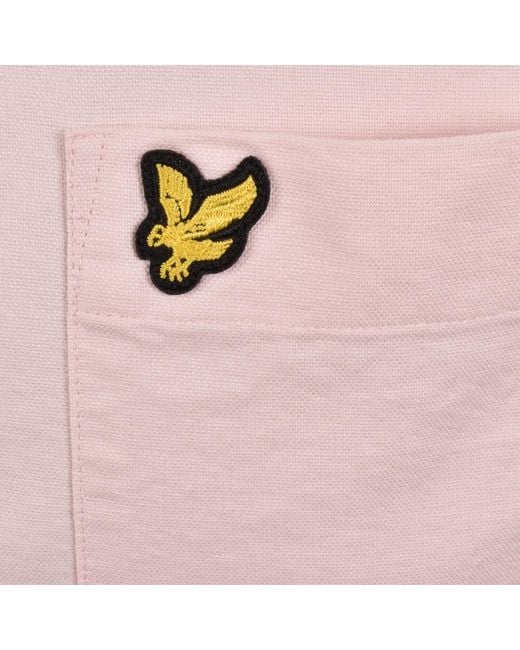 Lyle & Scott Pink Oxford Shirt for men