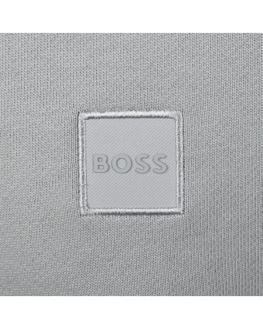 Boss Gray Boss Westart 1 Sweatshirt Open for men