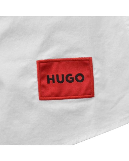 HUGO White Long Sleeved Ermo Shirt for men