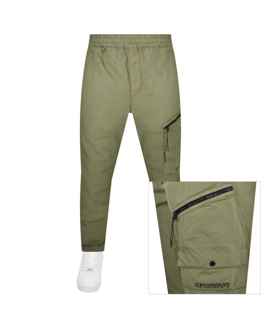 C P Company Green Cp Company Cargo Trousers for men