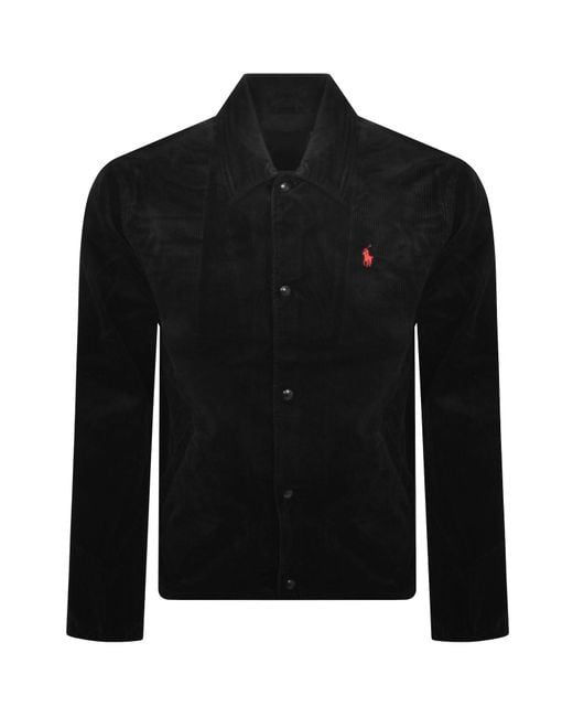 Ralph Lauren Black Coachs Corduroy Jacket for men