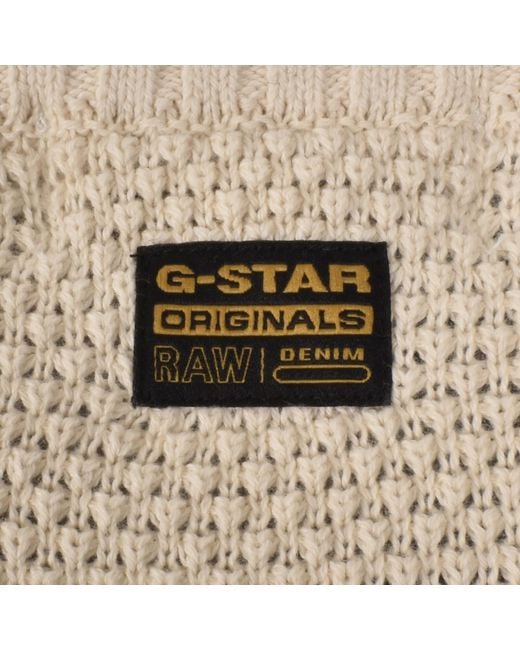 G-Star Natural G-Star Structure Mix Knit Jumper for men