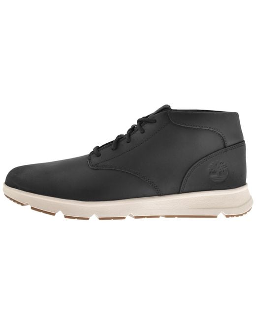 Timberland Black Parker Street Mid Lace Trainer for men