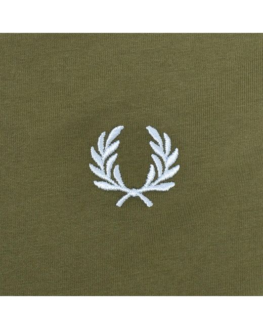 Fred Perry Green Twin Tipped T Shirt for men