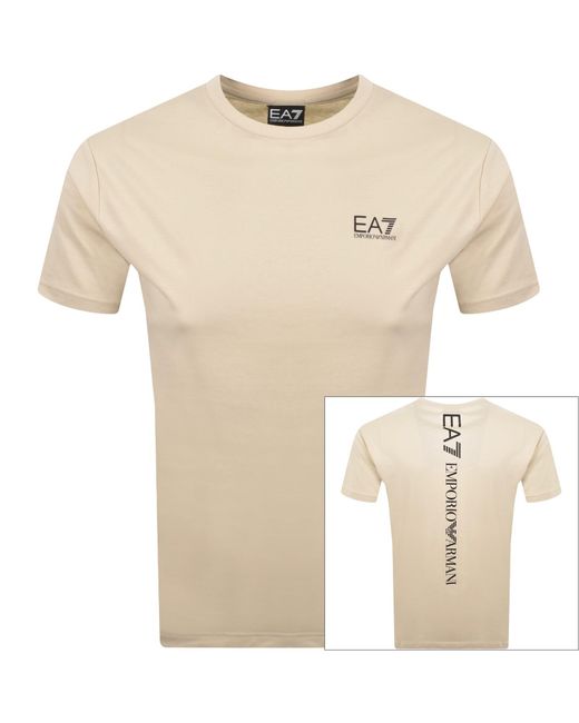 EA7 Natural Emporio Armani Training T Shirt Fog for men