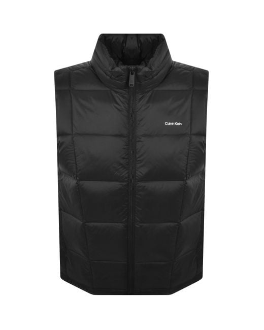 Calvin Klein Black Nylon Puffer Gilet for men