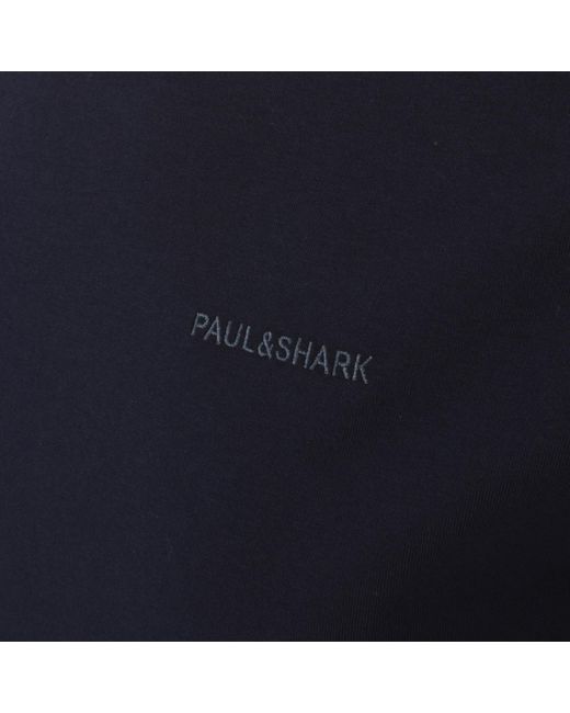 Paul & Shark Blue Paul And Shark Short Sleeve Knitted T Shirt for men