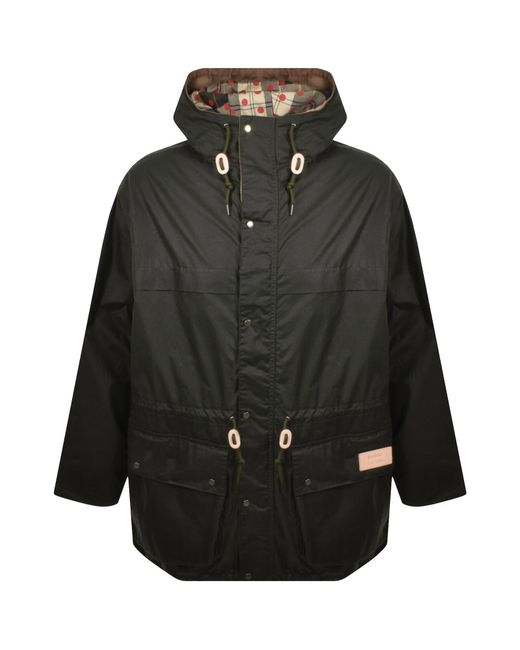 Barbour Black X Paul Smith Durham Wax Jacket for men