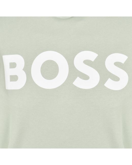 Boss Gray Boss We Basic Logo Hoodie for men