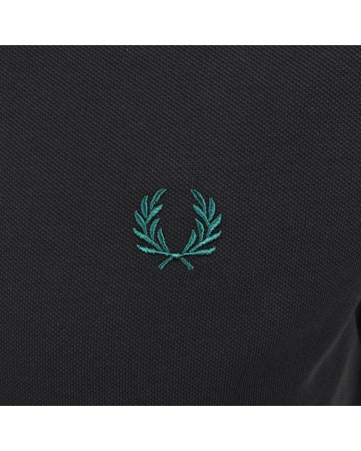 Fred Perry Black Twin Tipped Cuff T Shirt for men