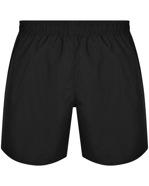 EA7 Black Emporio Armani Logo Swim Shorts for men