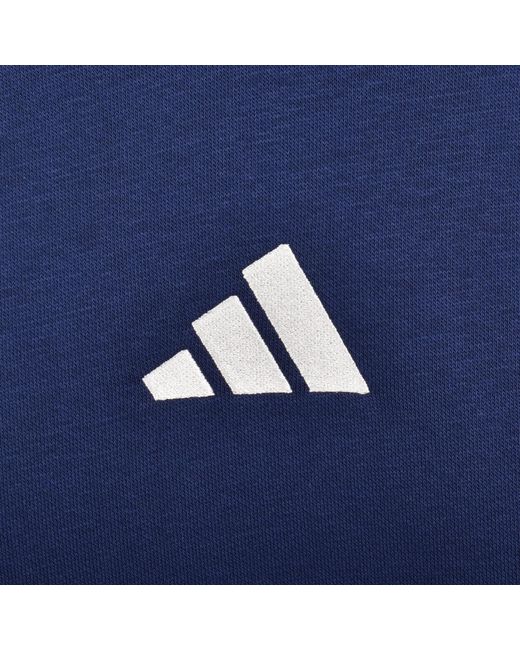 Adidas Blue Colourblock Hoodie for men