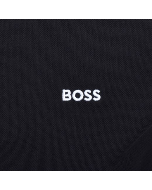Boss Black Boss Plisy Long Sleeve Polo Dark for men