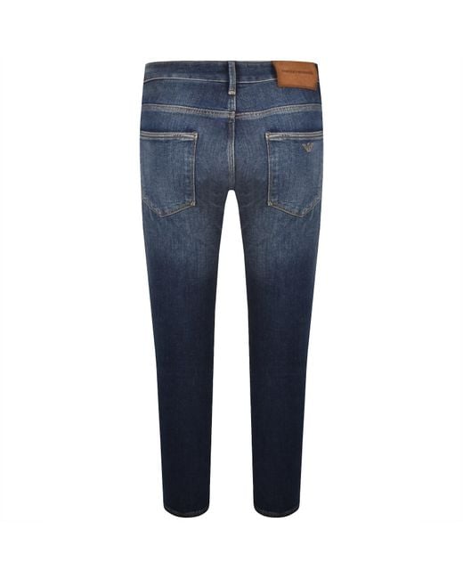 Armani Blue Emporio J06 Slim Fit Jeans for men
