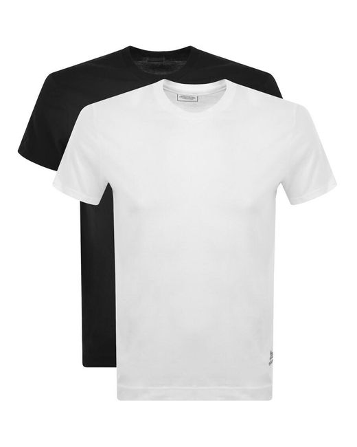 adidas Originals Two Pack T Shirts in White for Men | Lyst