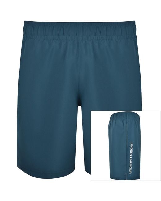 Under Armour Blue Logo Shorts for men
