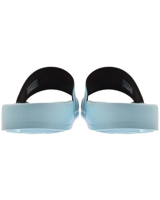 Armani Blue Emporio Logo Sliders for men