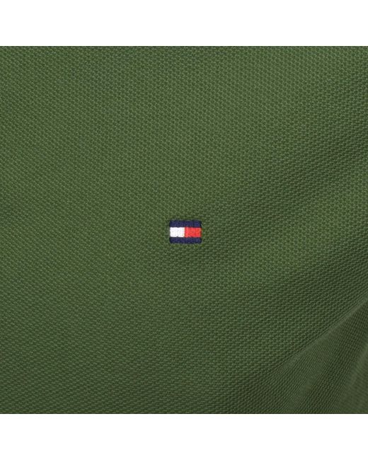 Tommy Hilfiger Green Collar And Cuff Polo T Shirt for men